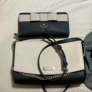 Kate spade crossbody and wallet set